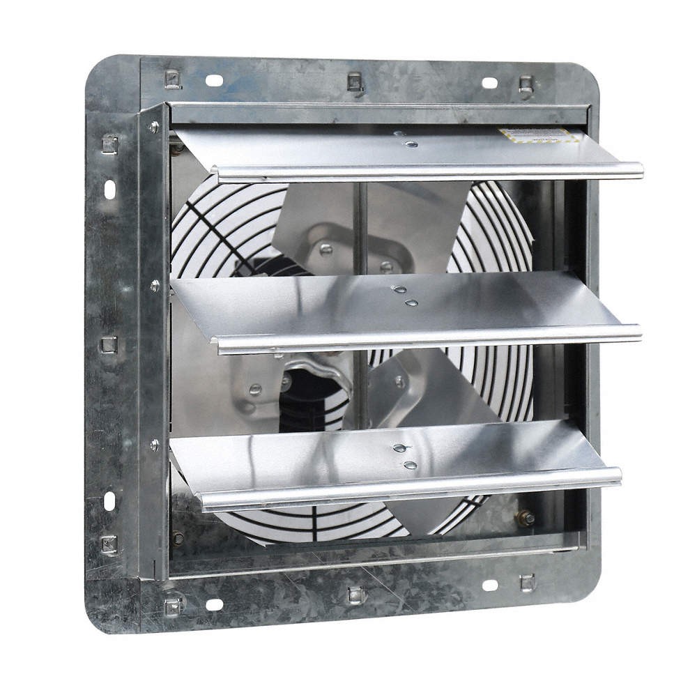 CANARM GSF3-12A Shutter Fan,12In Bld Dia,Galvalume,120 788N42