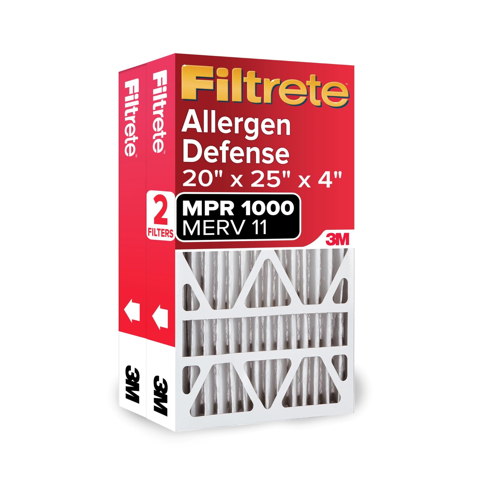 Filtrete 20X25X4 Ac Furnace Air Filter Mpr 1000 Merv 11 Fits Space-Gard
