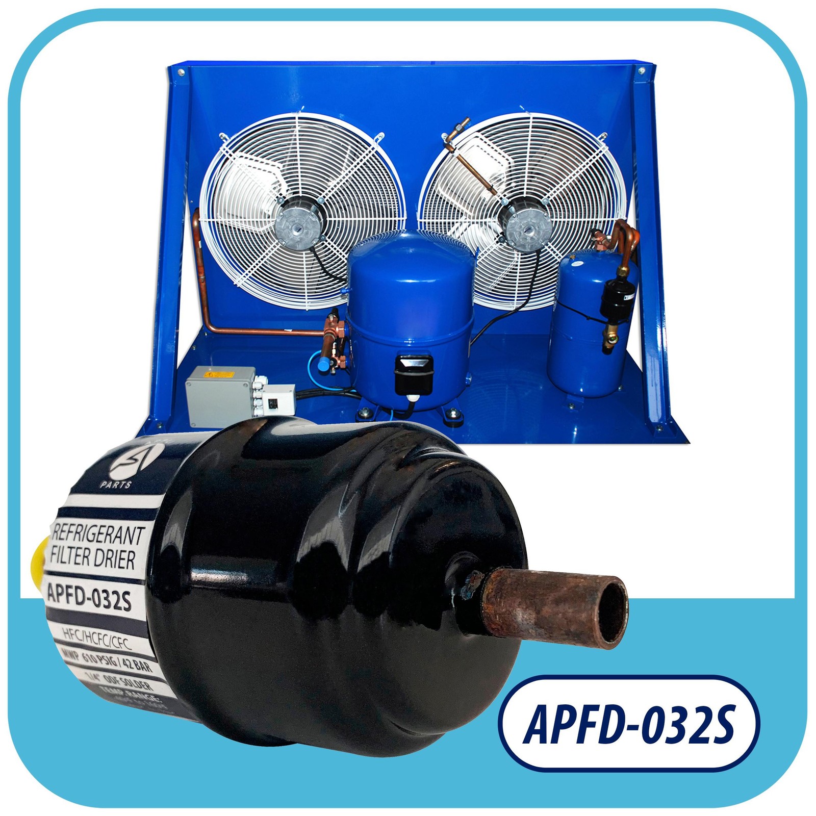 Appli Parts APFD-032S 1/4 in Liquid Line Refrigerant AC Filter Drier hvac Refrig