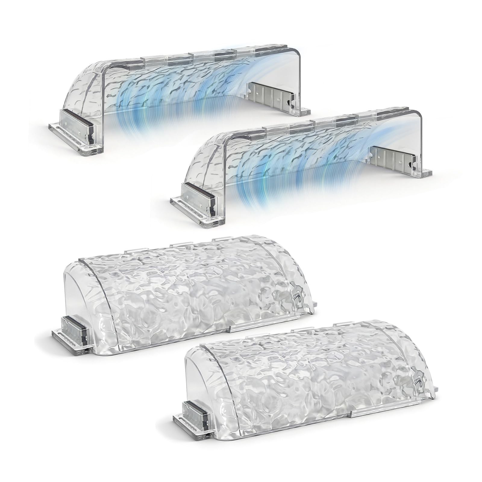 4 Pack Magnetic Air Vent Deflector for Ceiling, Wall & Floor Transparent