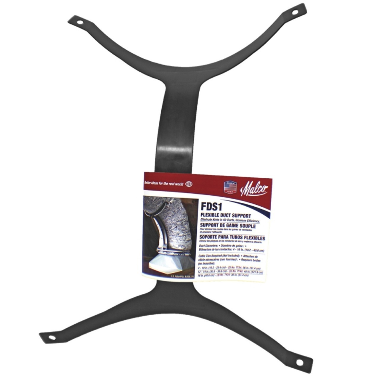 Malco FDS1 Flexible Duct Support for 4 -16″ Duct Size Elbow Support