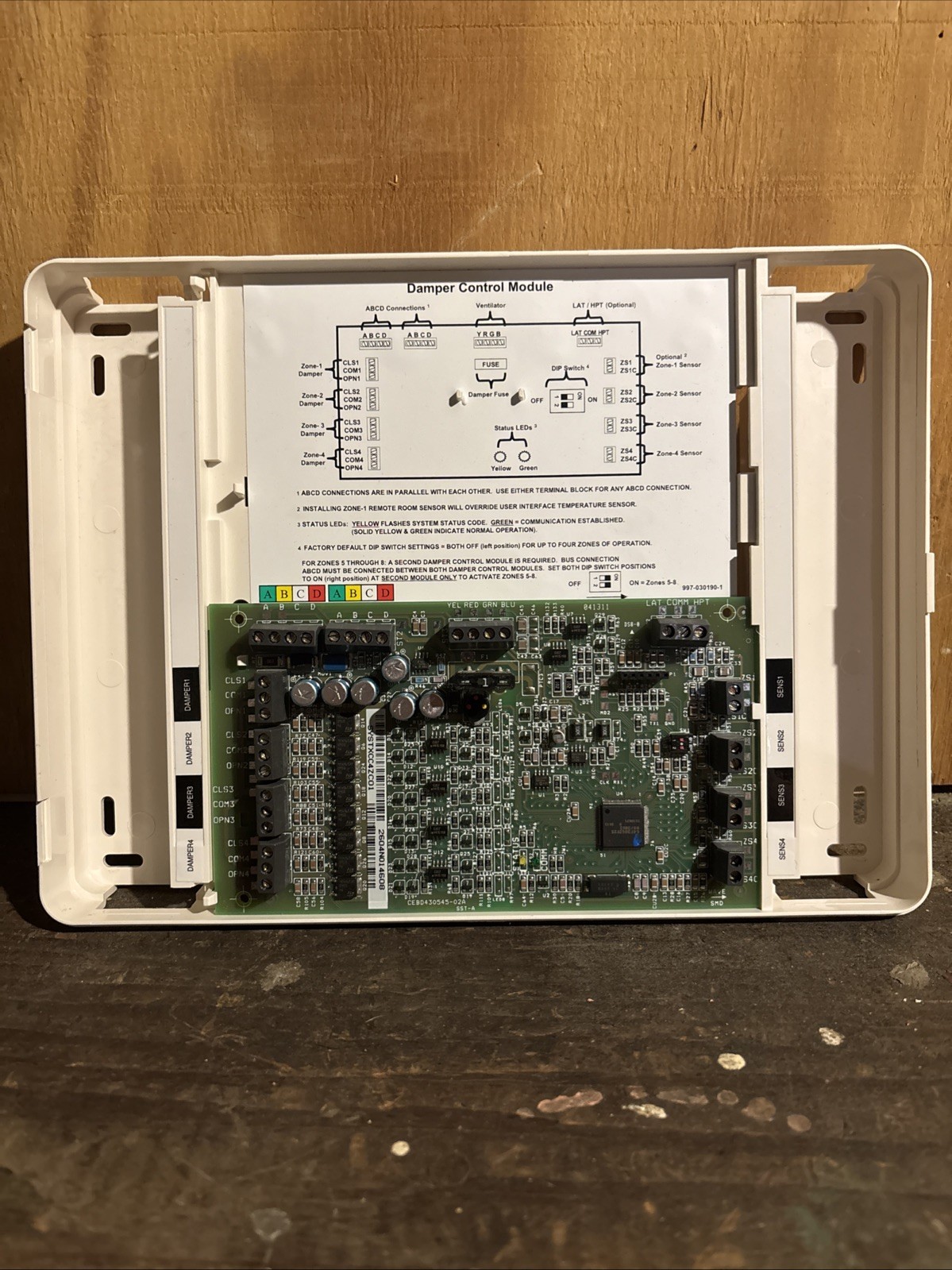 Carrier SYSTXCC4ZC01 Infinity4-Zone Control Panel