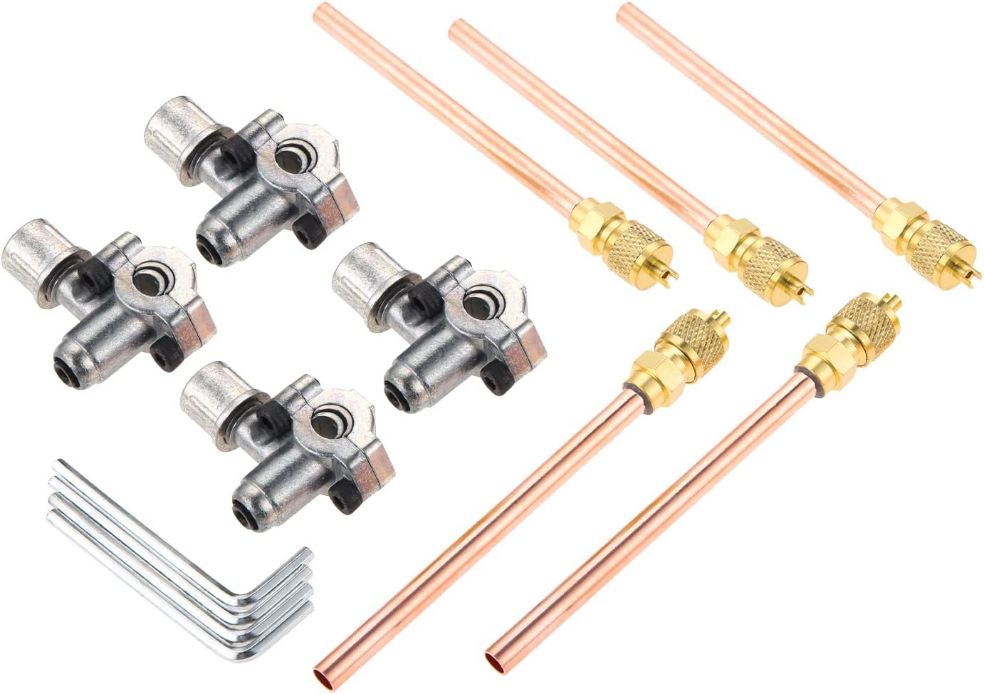 Piercing Valve Kit, 4 Packs BPV-31 Refrigerator Tap Valve, 5Pcs Access/Service V