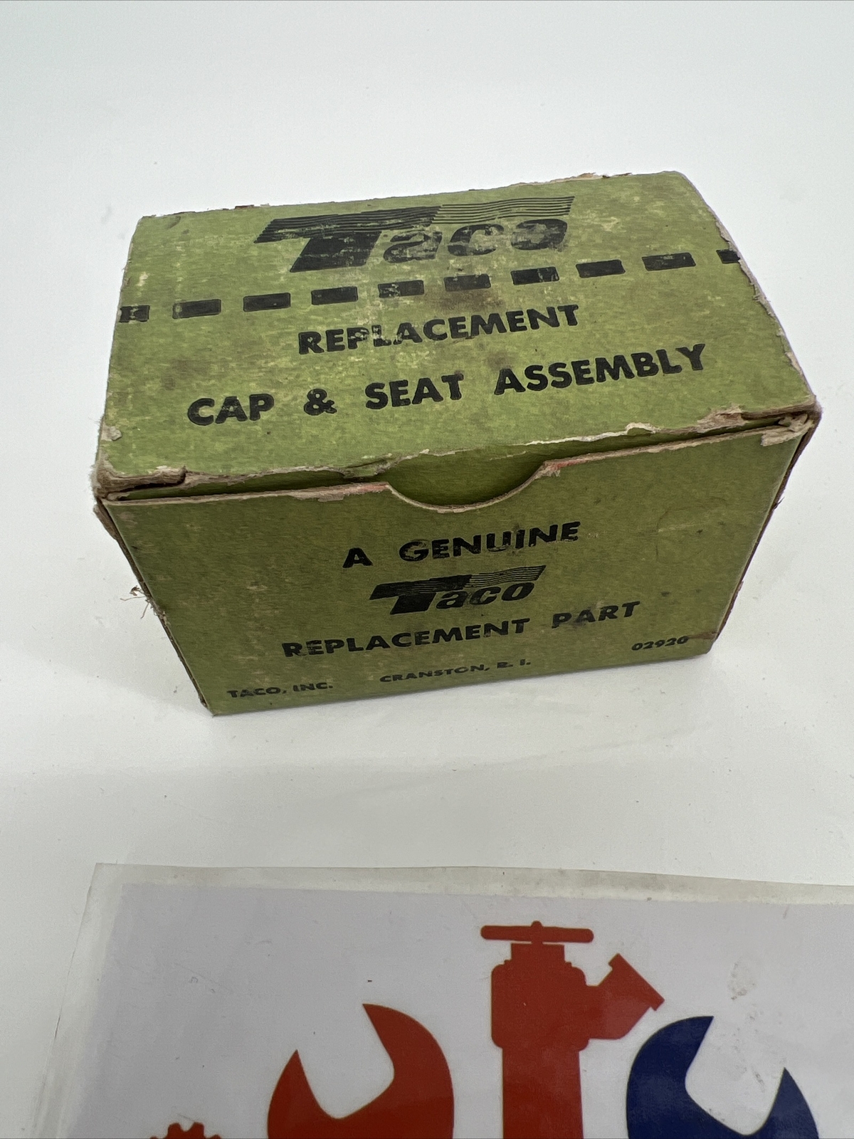 Taco 551-072RP Zone Valve Replacement Cap & Seat Assembly for 551 New Old Stock