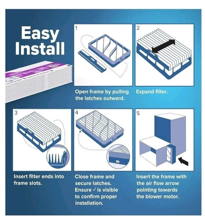 Filtrete 16x25x4 Refillable Air Filter replacement, MPR 1550, MERV