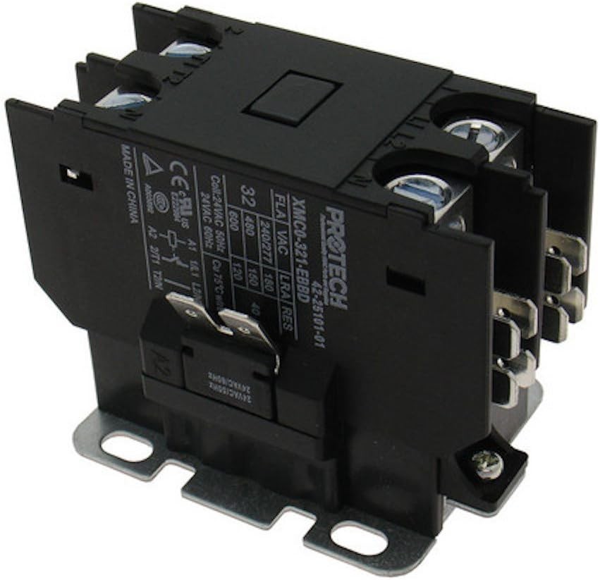 Versatile Ruud 30A 1 Pole Contactor in Copper – Efficient 24V Coil Operation