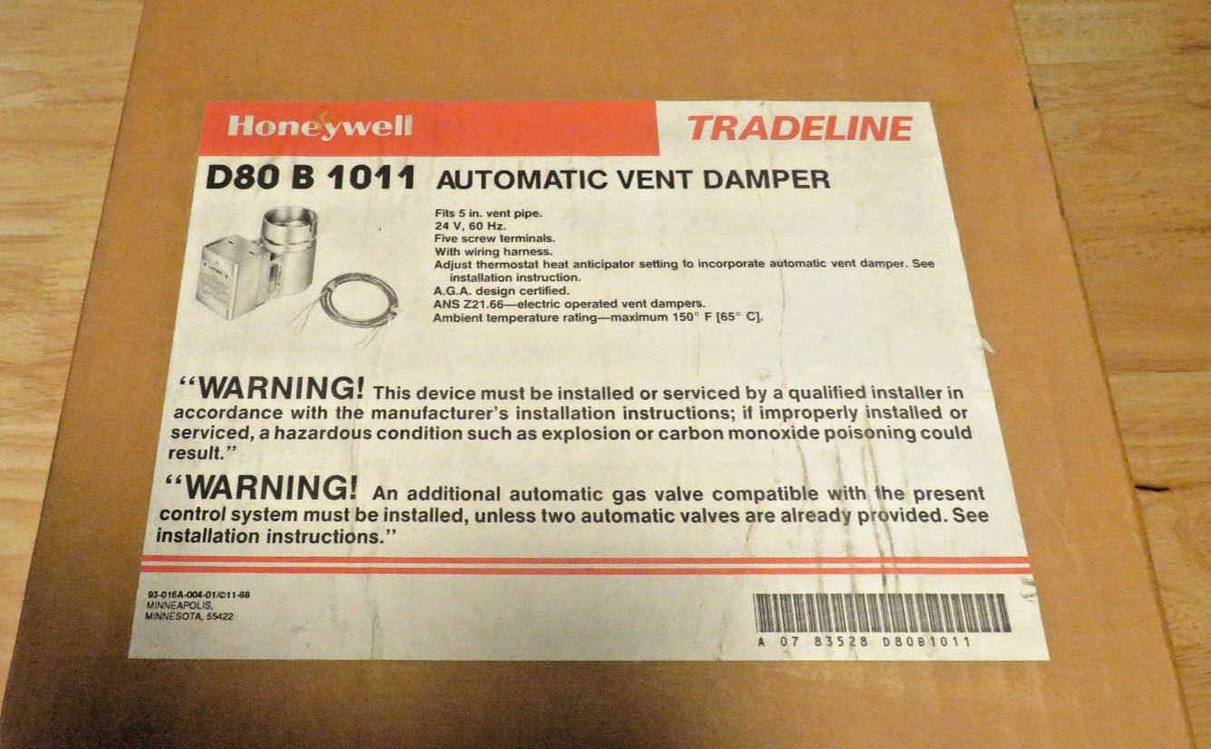Honeywell D80B 1011 New 5″ 24V AUTOMATIC ROUND DAMPER NOS NEW! LOOK!
