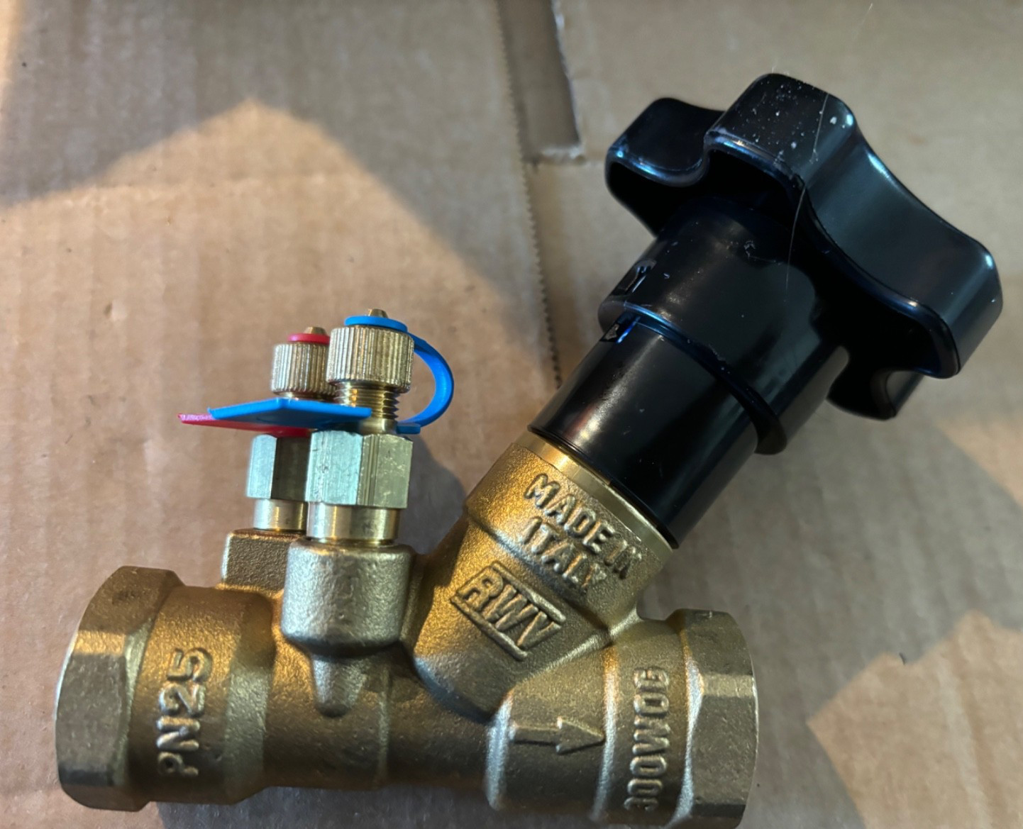 RWV Brass Fixed Orifice Static Balancing Valve 3/4 Female NPT 9517-3/4