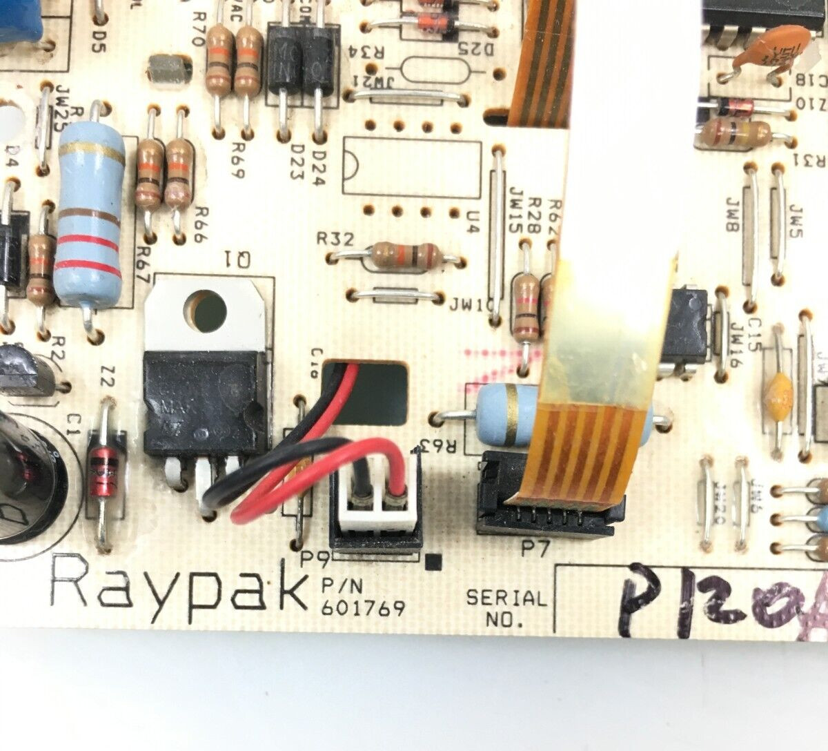 Raypak 601769 1134-403 Pool/Spa Heater Control Display Board refurbished #P120A