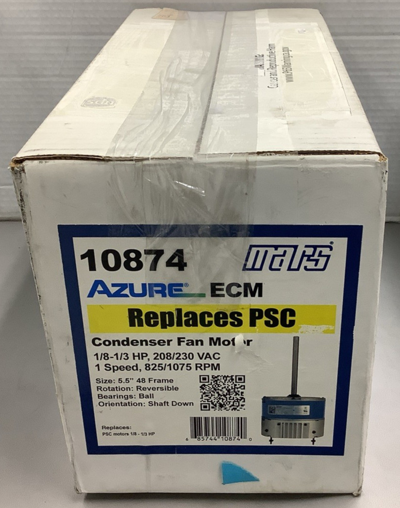 Mars 10874 Digi-Motor Condenser Fan Motor Multi-HP 825/1075RPM 208-230VAC(R106)