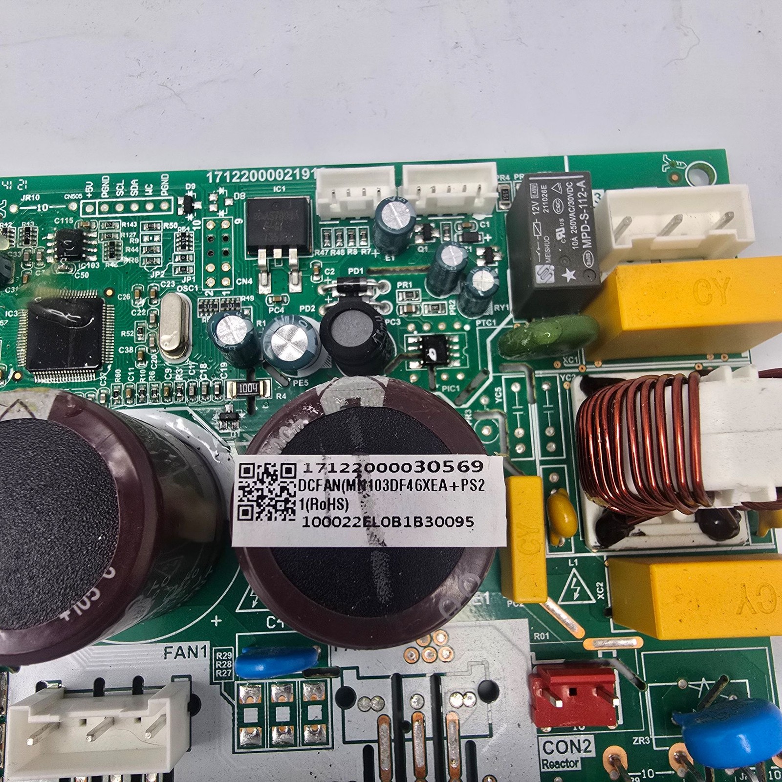 Midea 17122000030569 Inverter Control Board DCFAN(M)R103DF4GXEA+PS2