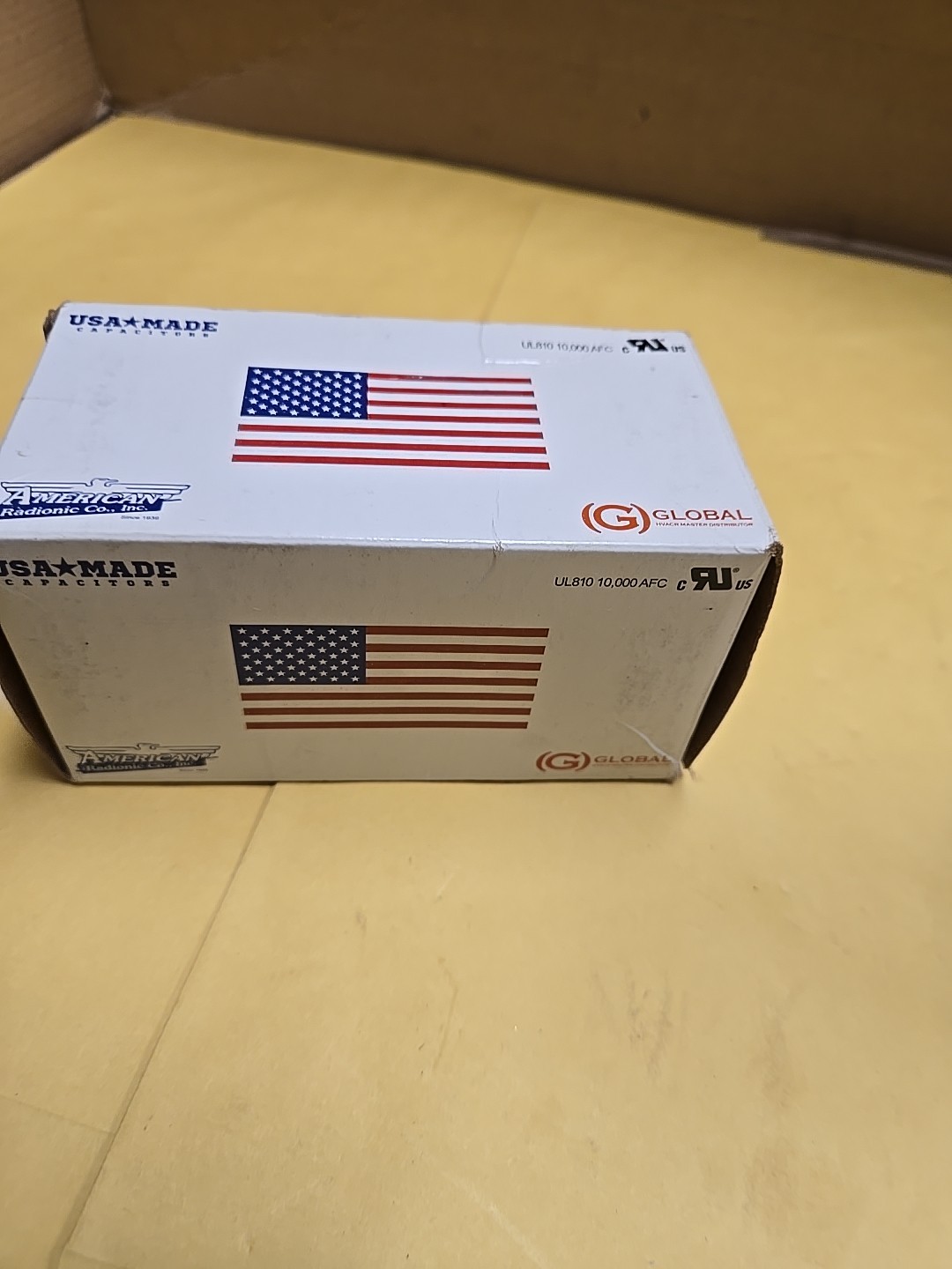 AmRad USA2227B Round Run Capacitor 35+10 uF MFD 370 / 440 Volt Made in USA