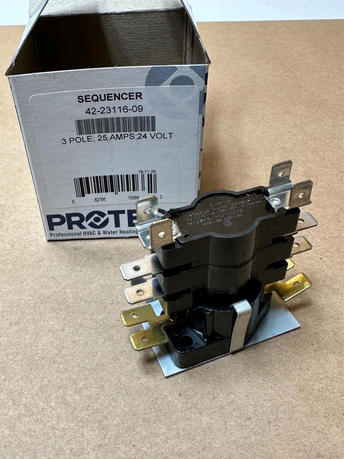 RHEEM Sequencer 42-23116-09 3-Pole 25A 24V TOD 14SX222