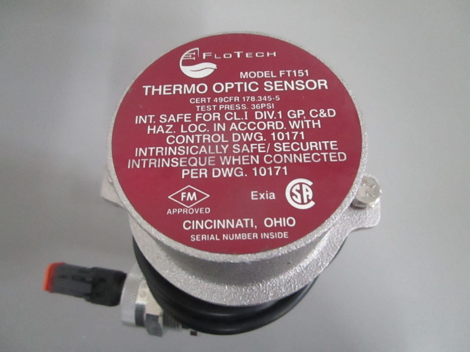 Dixon FT151P FloTech Plug-N-Play Therm-Optic Sensor 7in 2in NPT NEW 0820