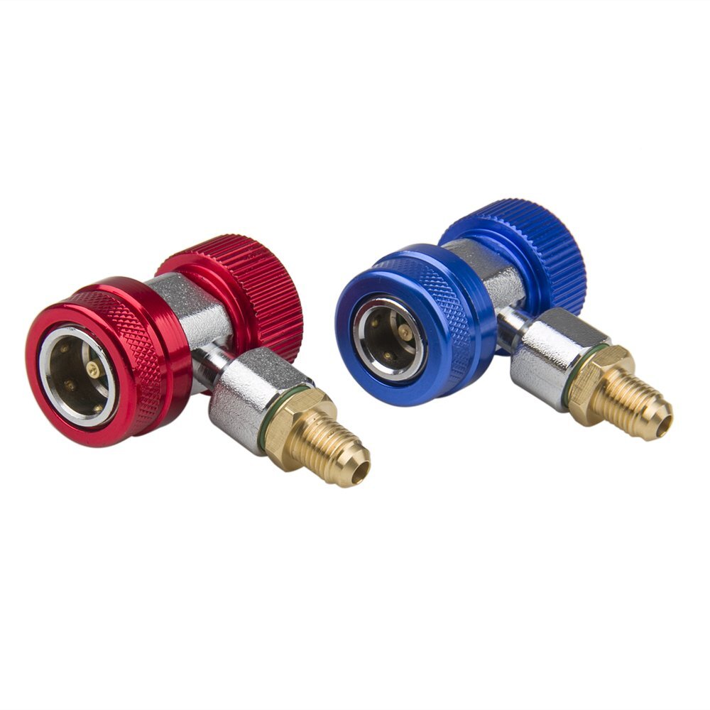 2 Car Adapter AC Air Adjustable Quick High Low Adapter Connector Couplers Kit