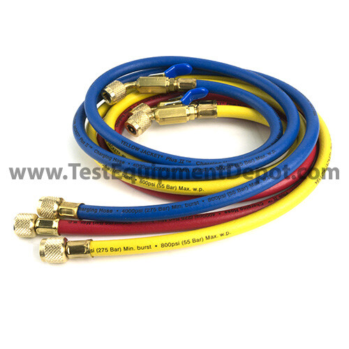 Yellow Jacket 29988 96″, 3 Pak, Compact Ball Valve, Plus II 1/4″ Hose