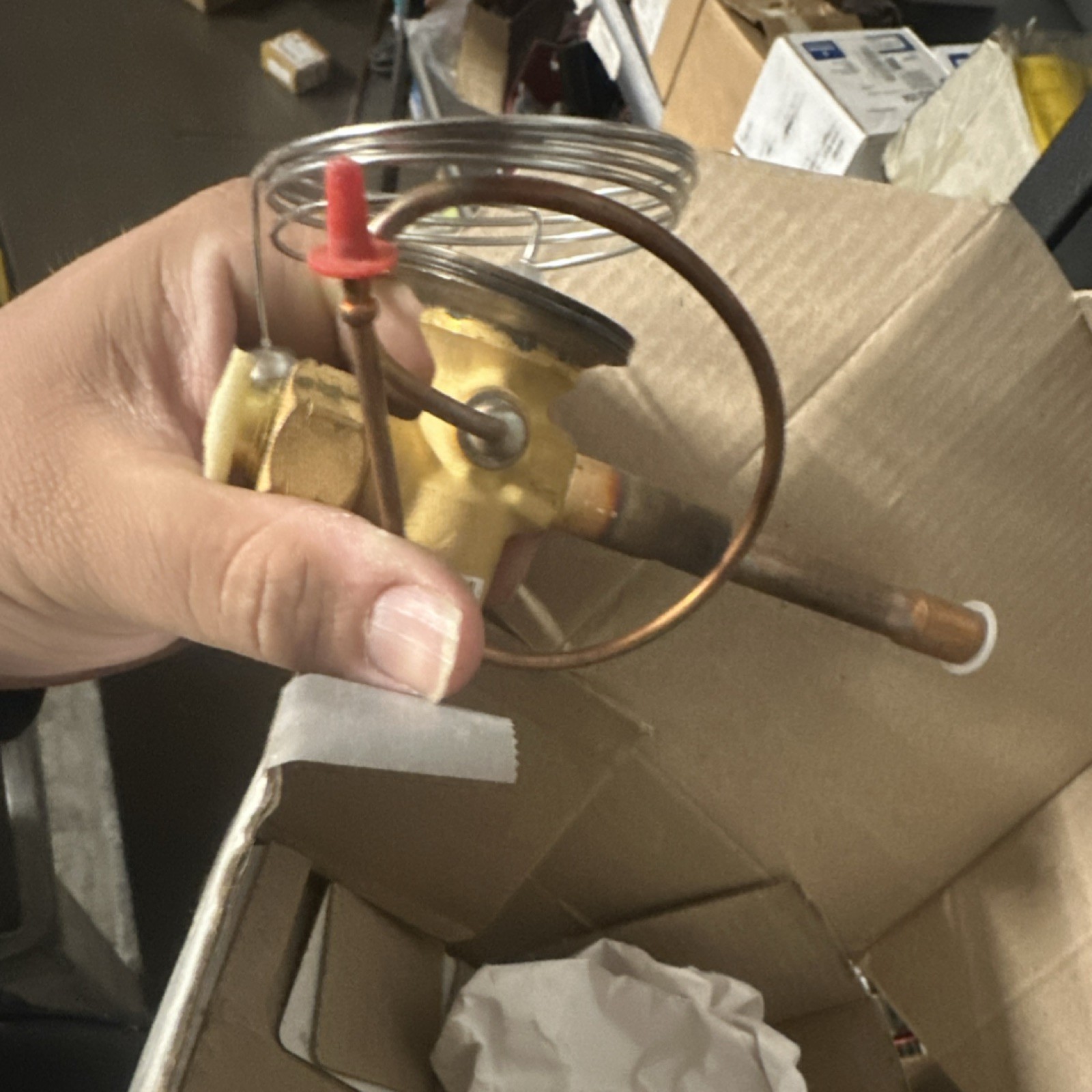 TXV Valve Brass Copper EA36YD254 R410A HVAC Expansion Control Made in Mexico