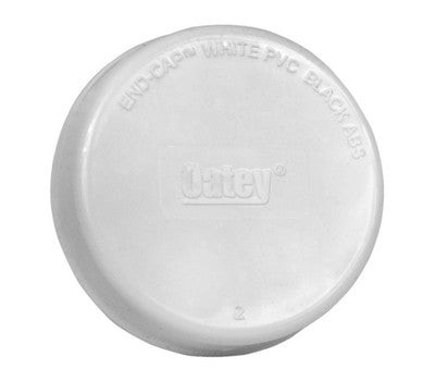 Oatey 33474 4″ PVC End Cap Test Cap White