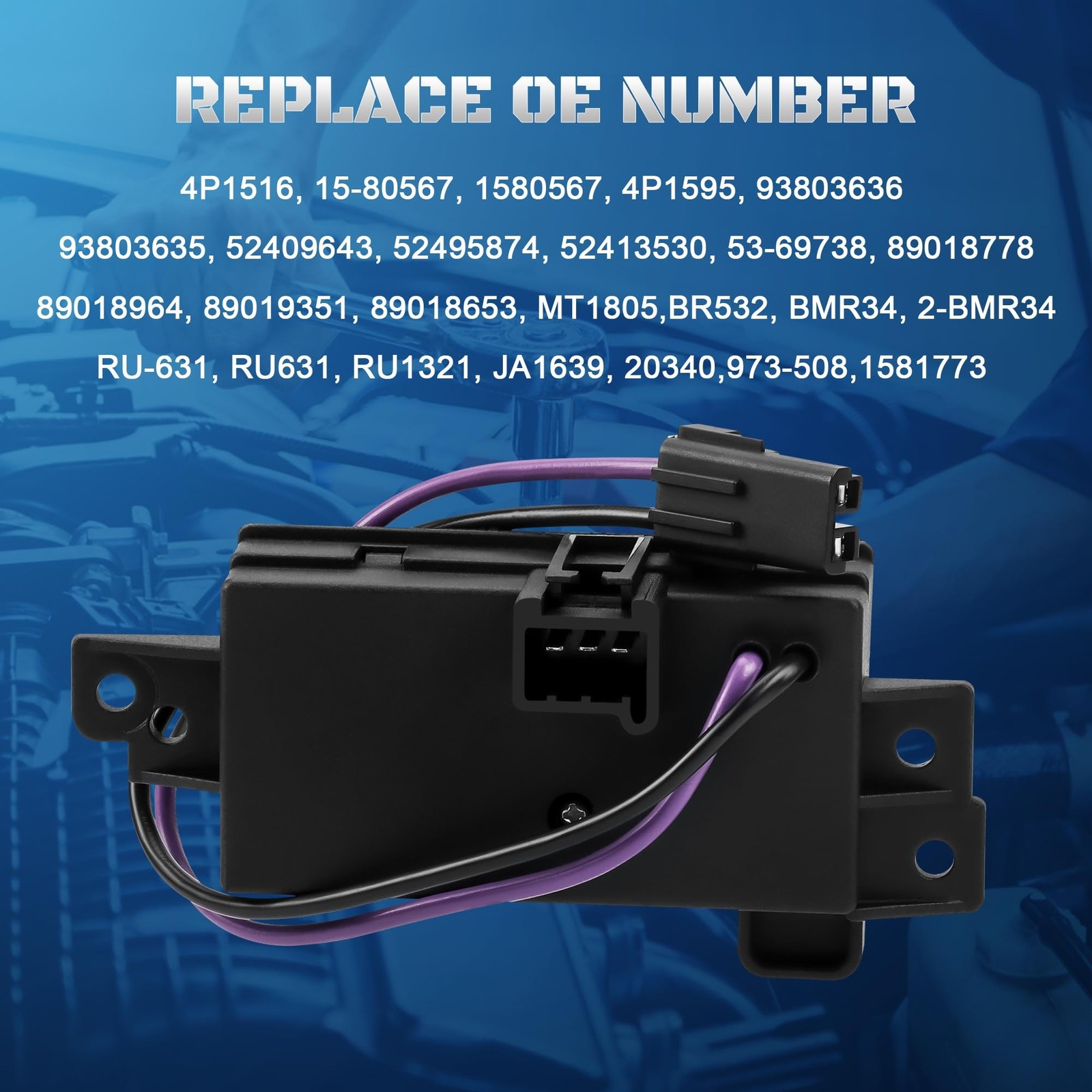 HVAC Blower Motor Resistor Control Module Fit for 2003 2004 2005 2006 Chevy S…