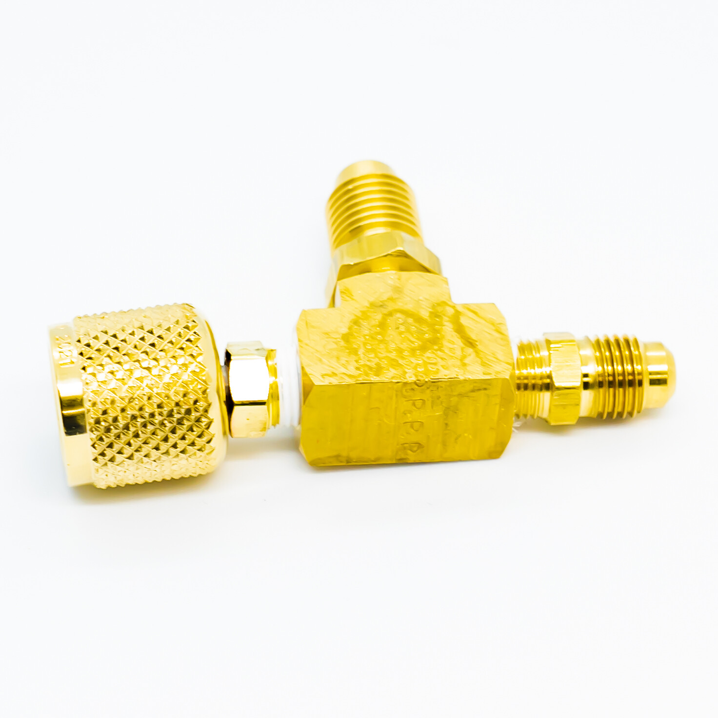 Yellow Jacket 3/8 IN Vacuum Pump Adapter 1/4 IN flare 1/2 IN AM fittings – 30619