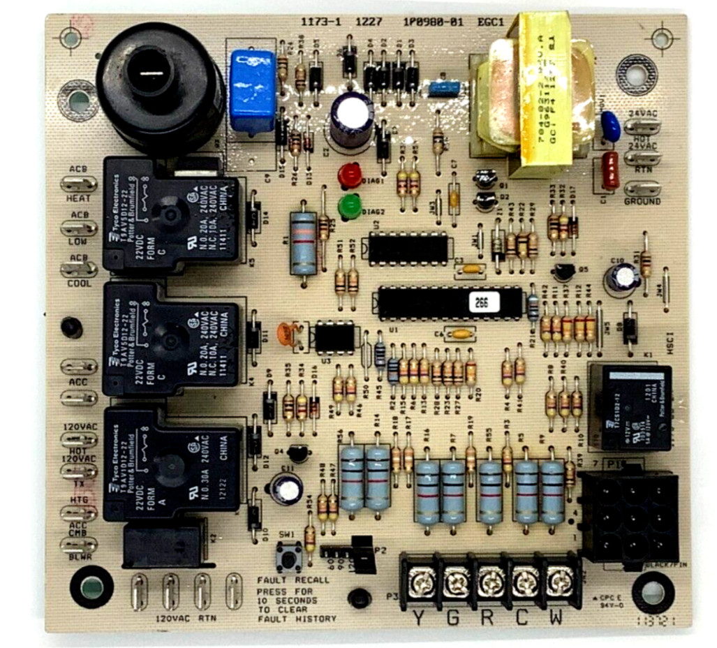 100980-01 Furnace Ignition Control Circuit Board 1173-1 used tested LENNOX EGC1