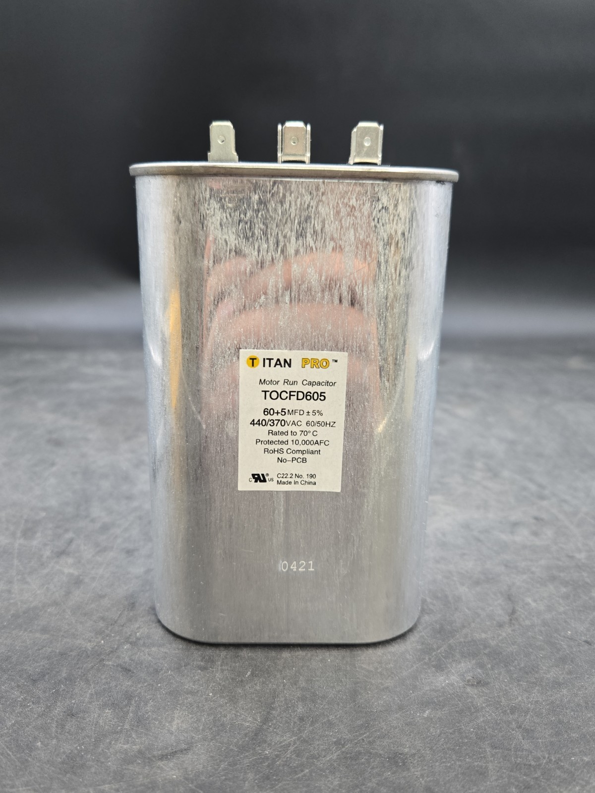 NEW Titan Pro TRCF60 Motor Run Capacitor 440/370VAC PACK OF 5