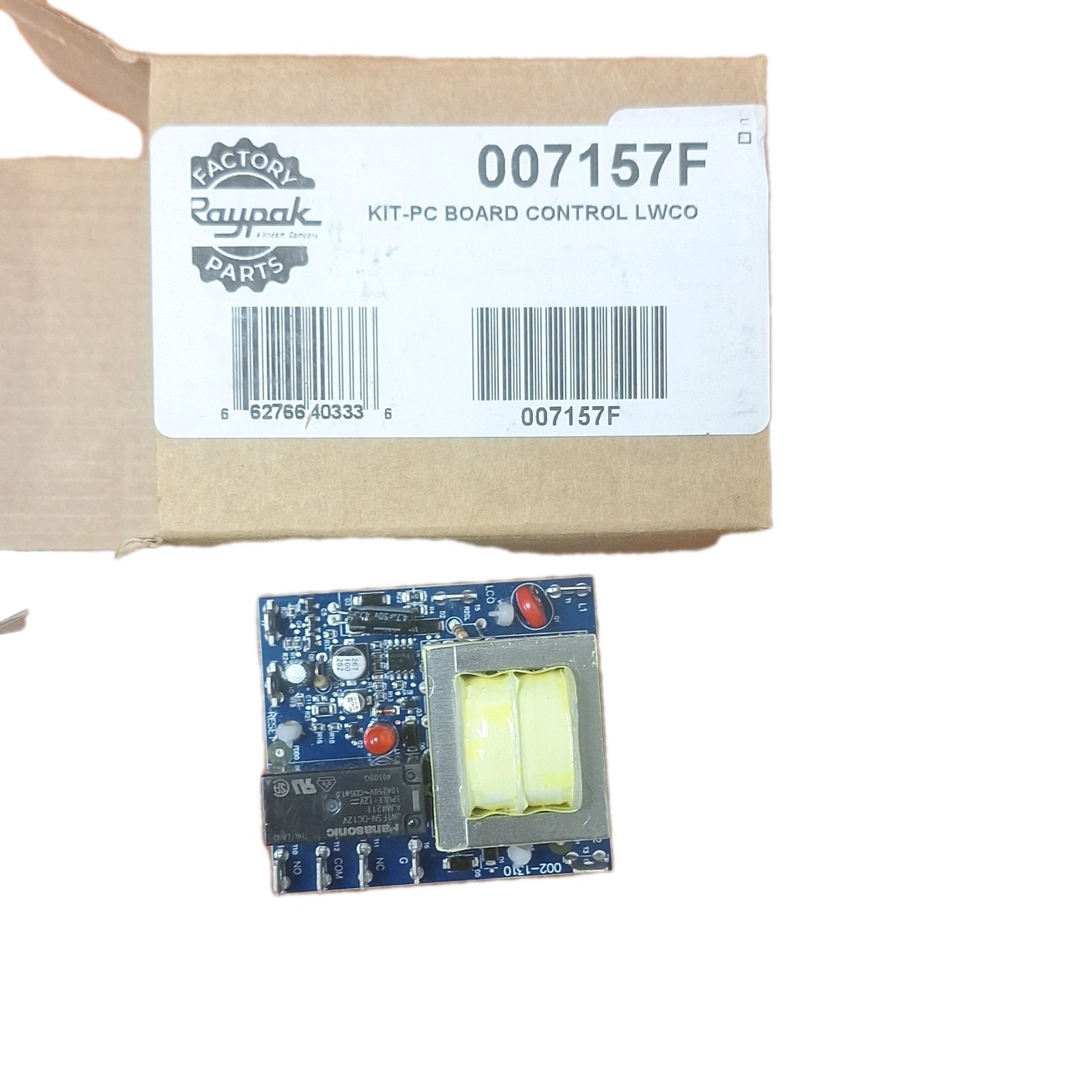 Raypak 007157F LWCO Control Board Kit for Pool Heater 24V 2A