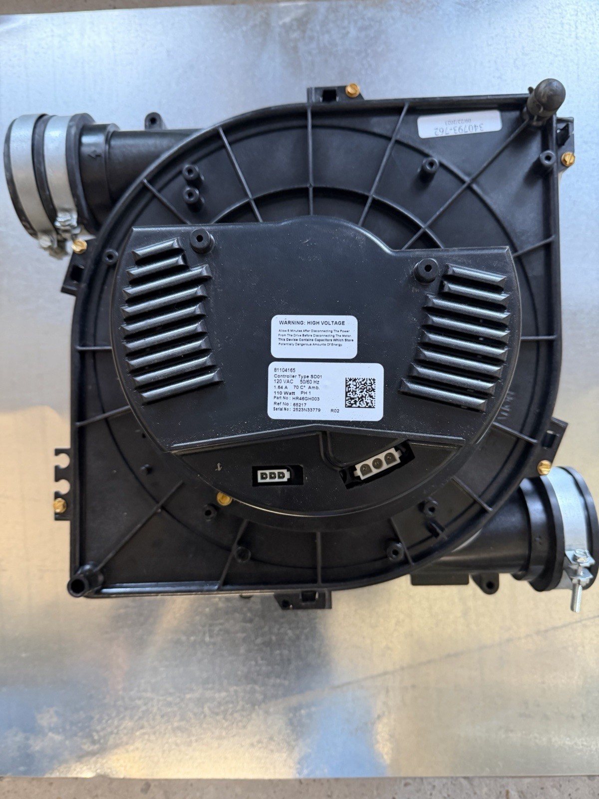 HR46GH003 Inducer Fan Motor Assembly 120V 1.64A 1 Phase MPN 340793-762