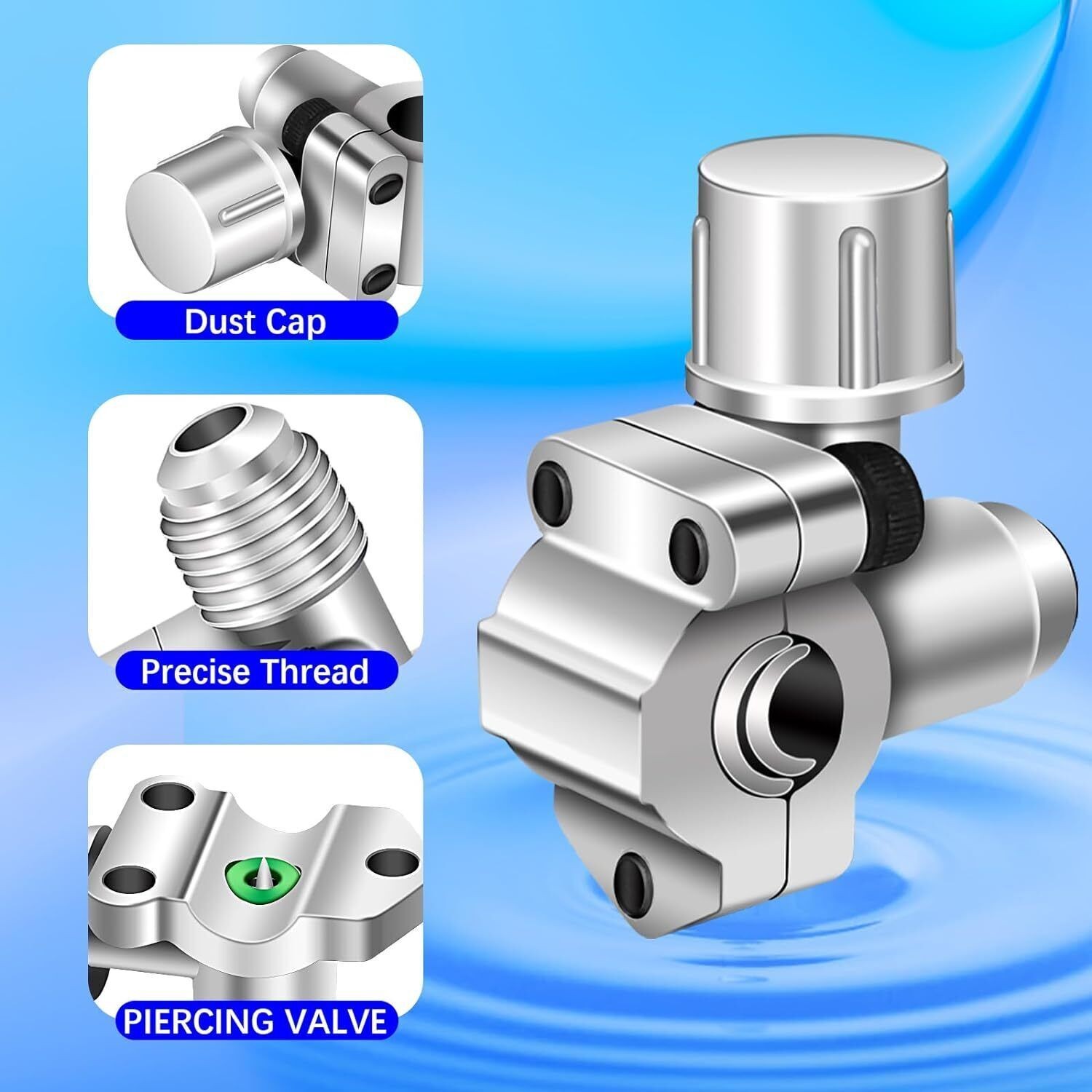 BPV31 Bullet Piercing Valve for A/C Refrigeration Lines. 5/16 – 3/8 – 1/4 in. In