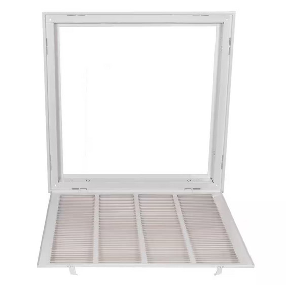 20 x 20 in. Steel Return Filter Grille – Wall or Ceiling Air Vent Cover