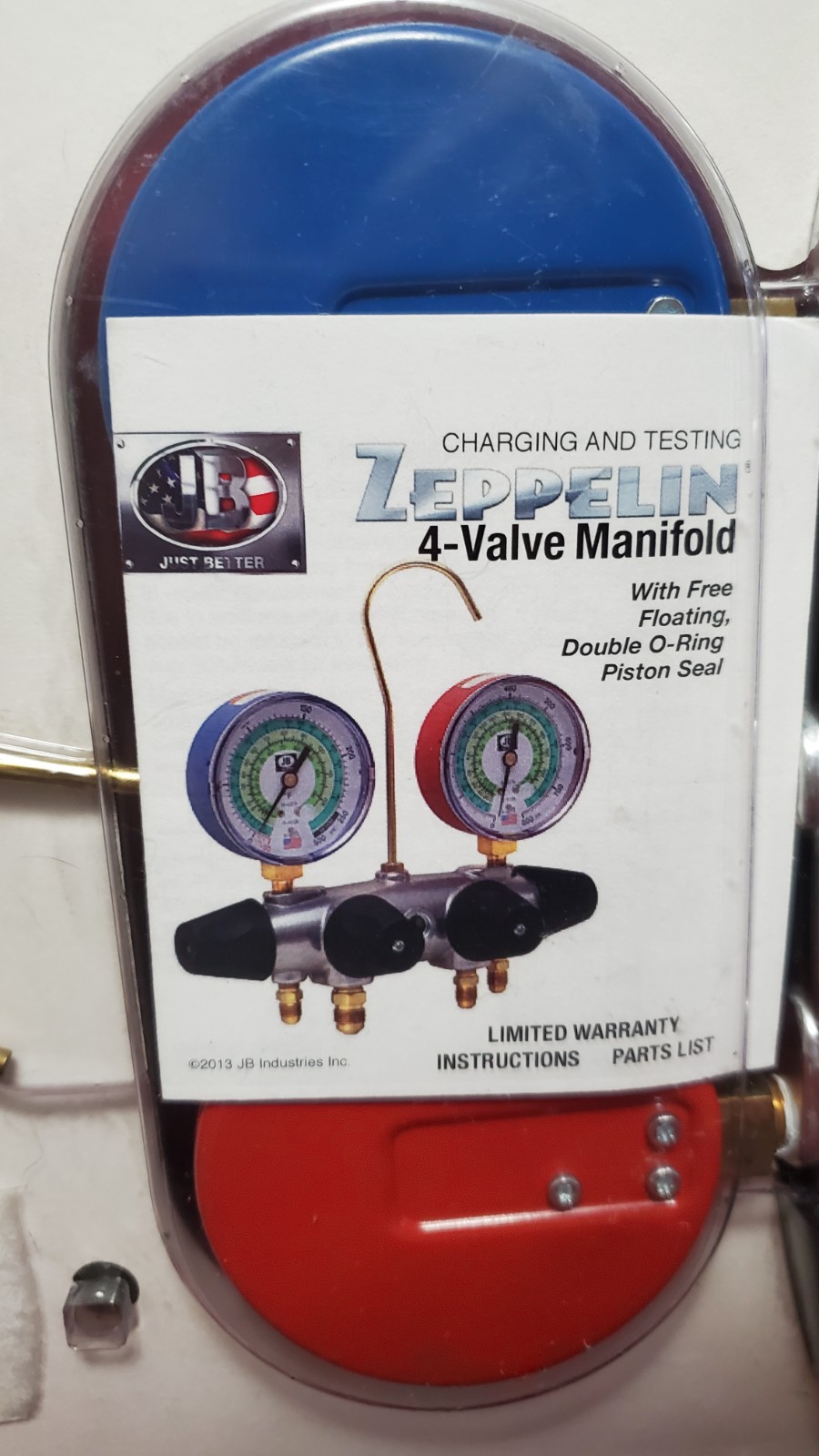 JUST BETTER 4 VALVE ALUMINUM CHARGING AND TESTING MANFOLD # 25225 BRAND NEW