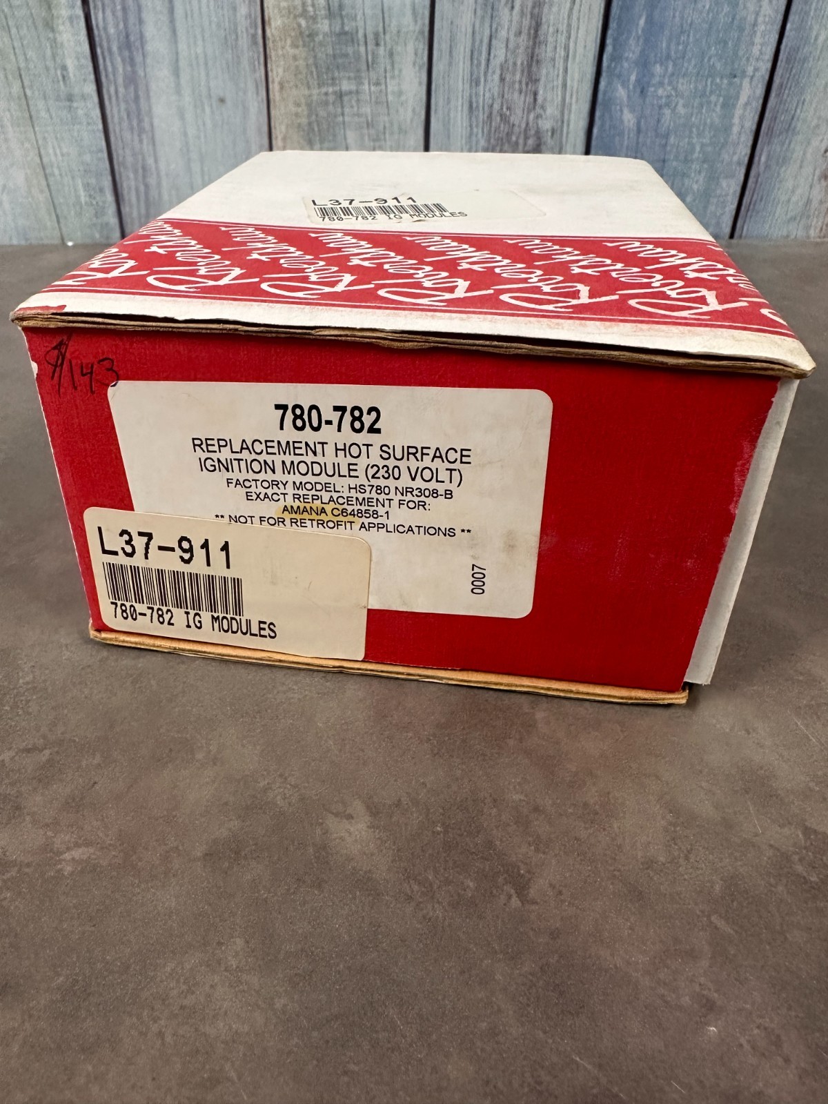 Ignition Module Robertshaw 780-782, 100-00813-19 HS780 34NR-308B, L37-911