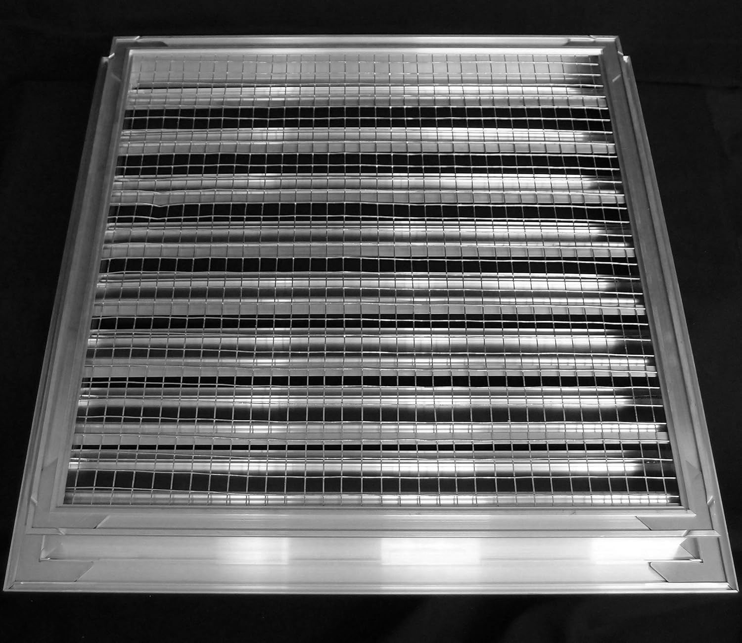 HVAC Premium 30″W x 30″H Aluminum Exterior Gable Louver Vent for Walls