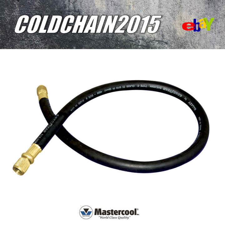 94160 Mastercool Full Flow 3/8″ Charging Black Hose 150 cm – black