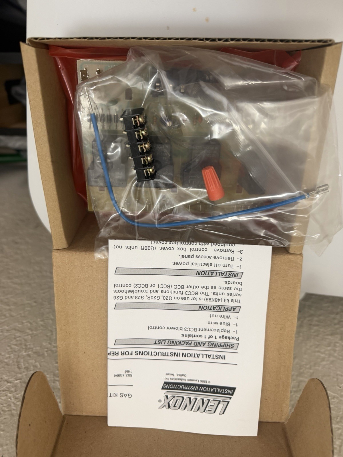 OEM Lennox 48K98 BCC3 Blower Control Board Kit LB-90089A G17 G20 G23 G26 NEW