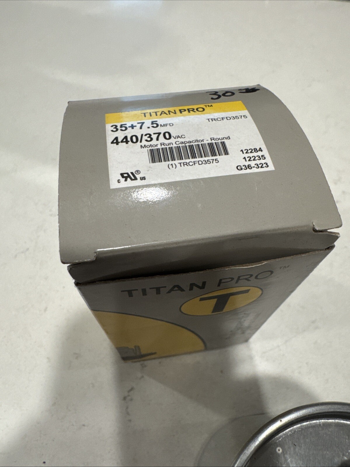 New Titan Pro TRCFD3575 HVAC Motor Run Capacitor 35/7.5 MFD 440/370VAC