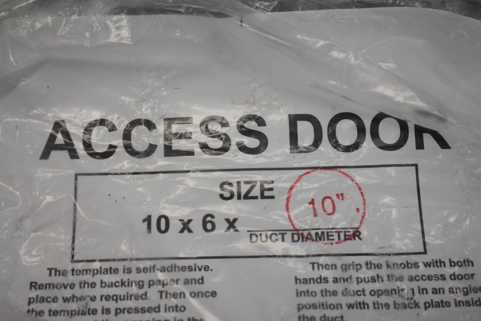 Ruskin Damper & Louver 146017 Curved Steel Access Door 10″ x 6″ for 10″ Ducts