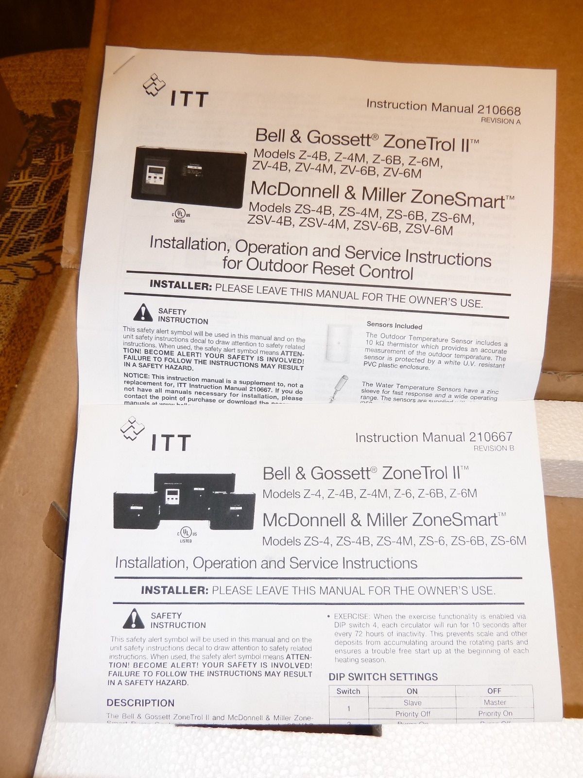 Bell Gossett 109432 Z-6B Zone Trol B&G Boiler Heat Circulator Pump Controller