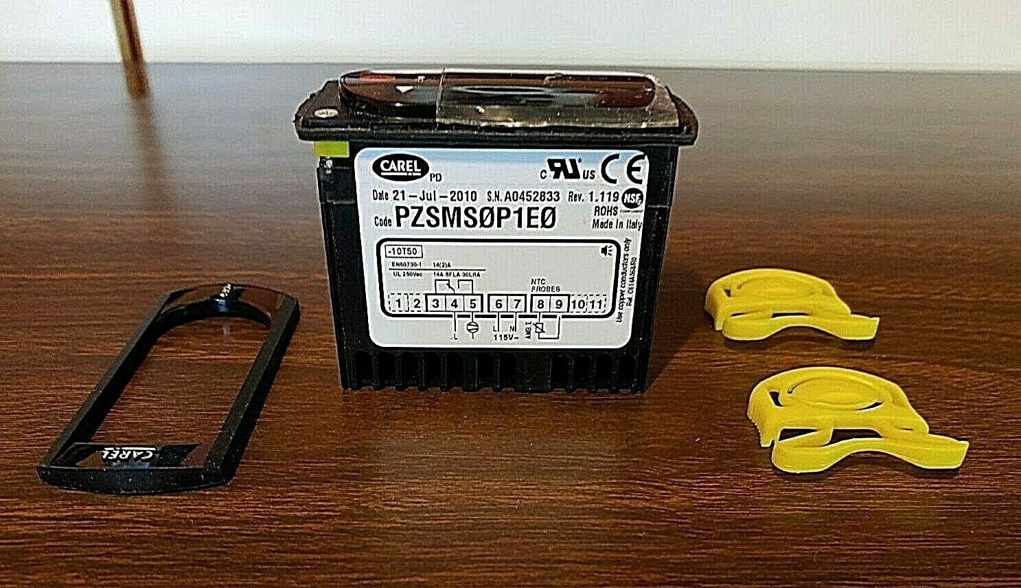 REFRIGERATION CONTROLLER-CAREL # PZSMSOPIEO w. LED DISPLAY w/o sensor wires-NEW