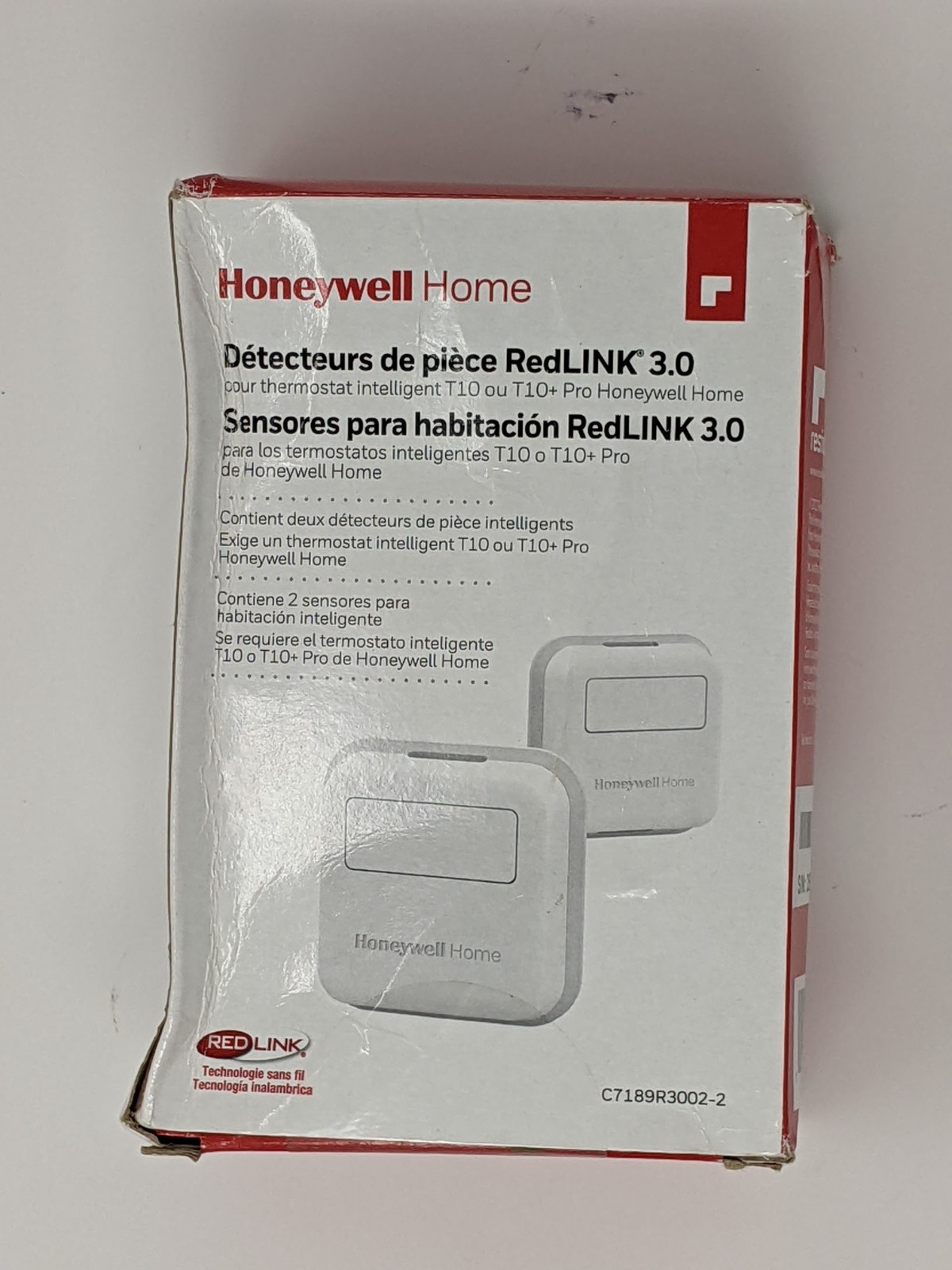Honeywell Home C7189R3002-2 RedLINK 3.0 Indoor Sensors for T10+ (2-Pack)