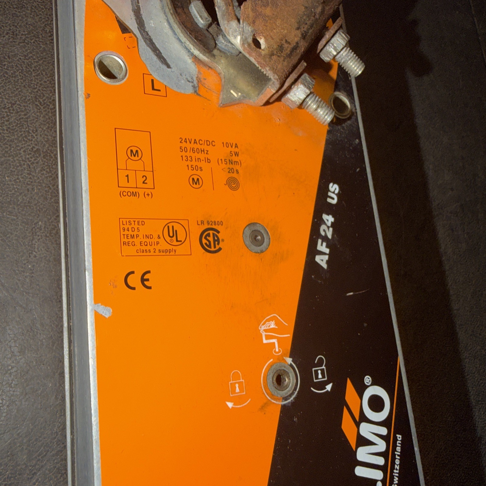 BELIMO AF24-SR US AF24SR US Spring Return Actuator 24VAC 2-10 VDC – (SEE PHOTOS)