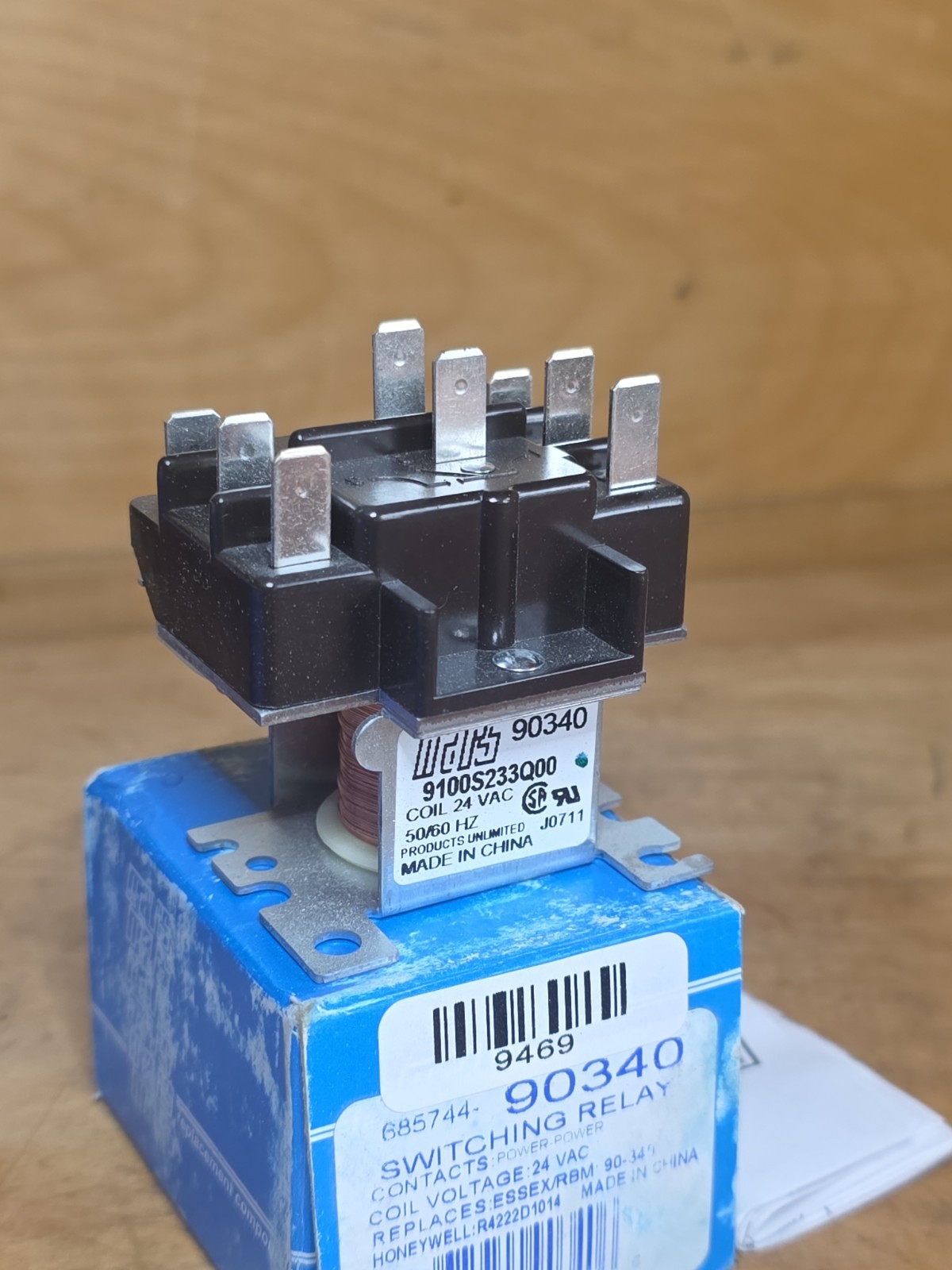 MARS 90340 Switching Relay Contacts Power coil 24 vac R4222D1014