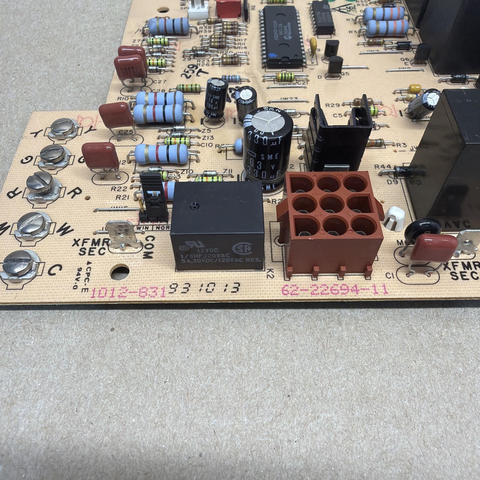 Rheem Ruud Weather King 1012-831 Furnace Fan Control Circuit Board 62-22694-11