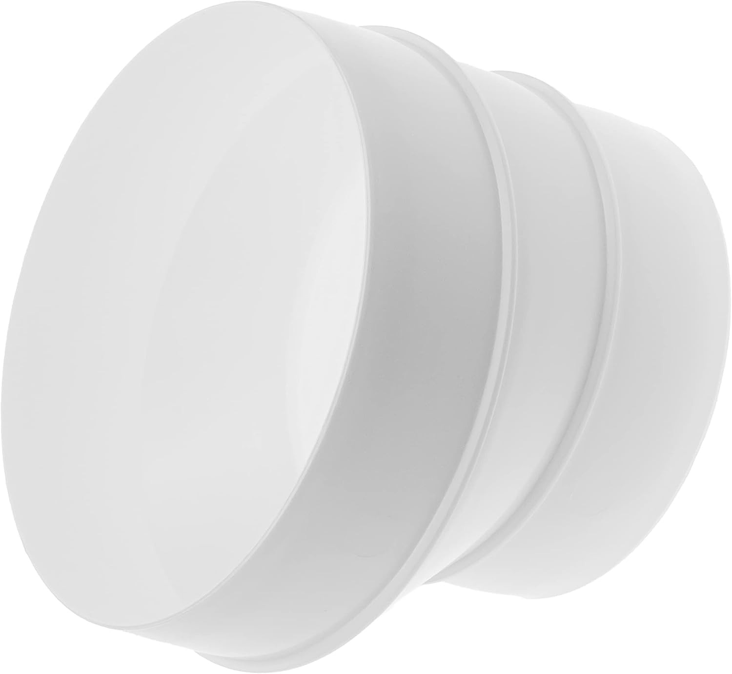 5 Inch to 4 Inch Plastic Duct Reducer – Male Fit round Duct Connector for Low-Te