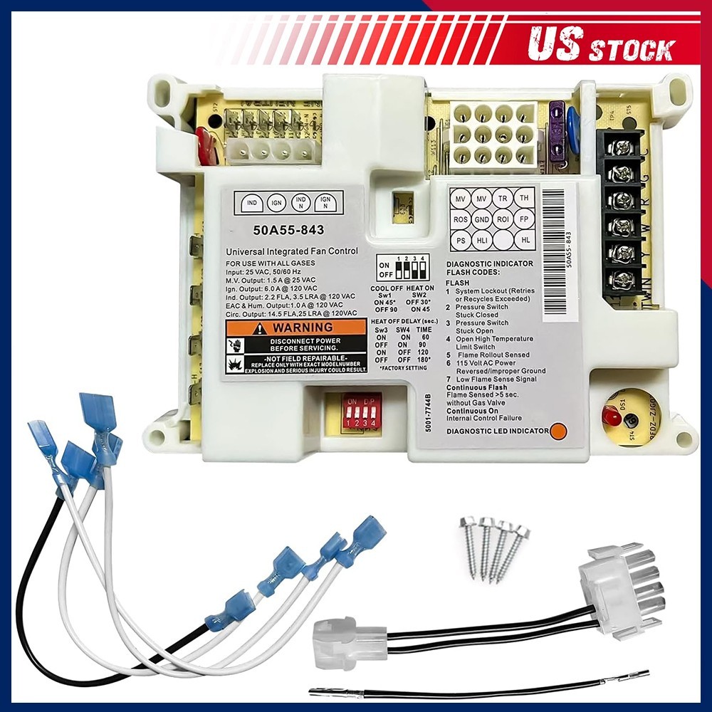 50A55-843 Furnace Control Circuit Board Replacement For White Rodgers Lennox