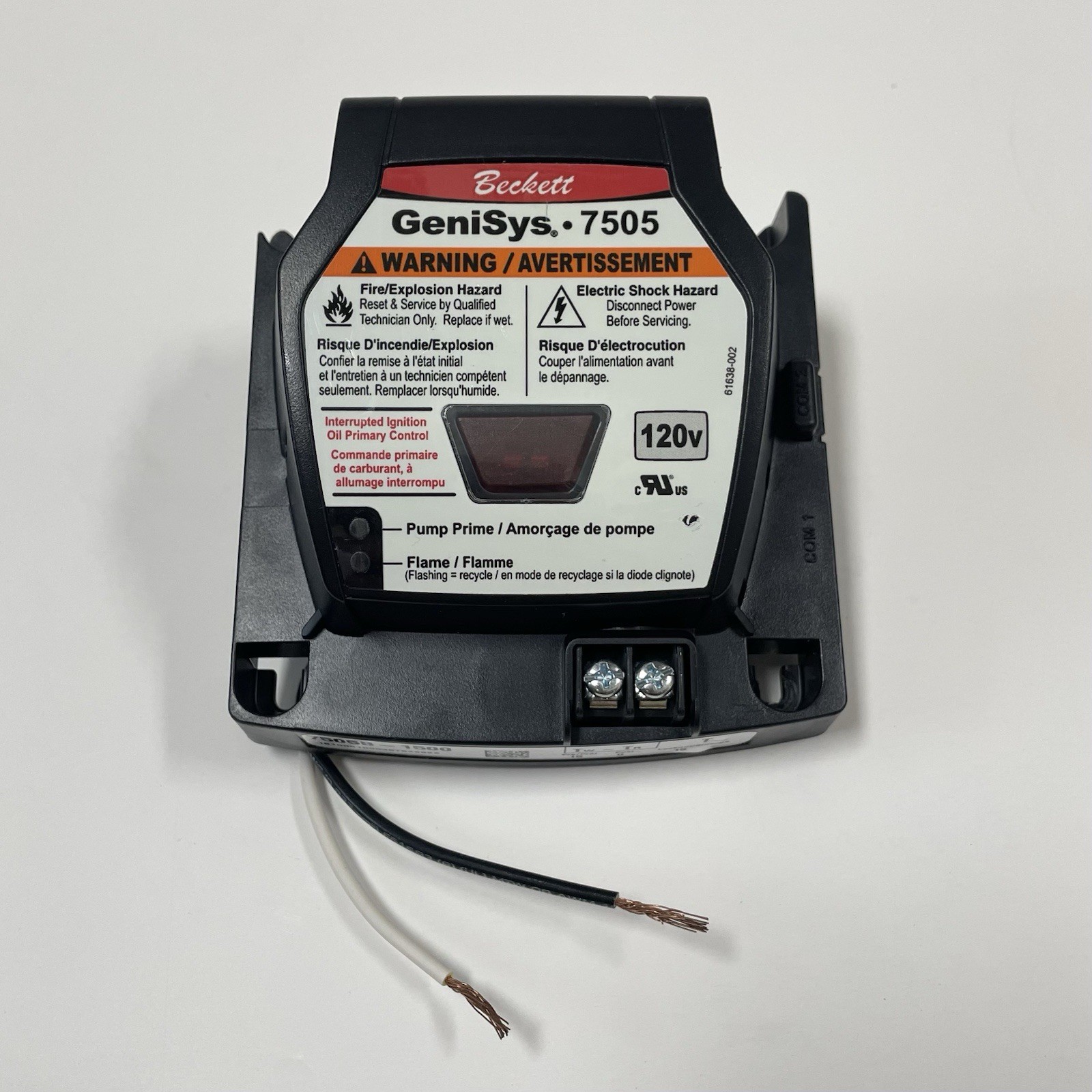 Beckett Genisys 7505 120V Oil Burner Primary Control 7505B-1500
