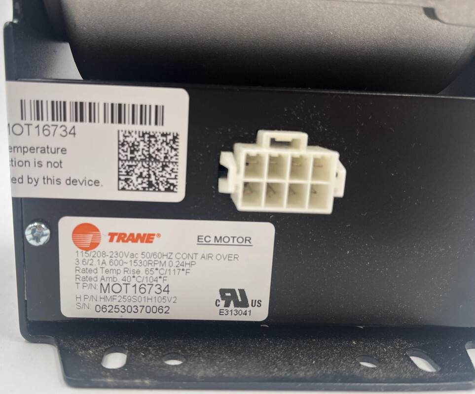 TRANE MOT16734 BLDC MOTOR DS 115/230 V