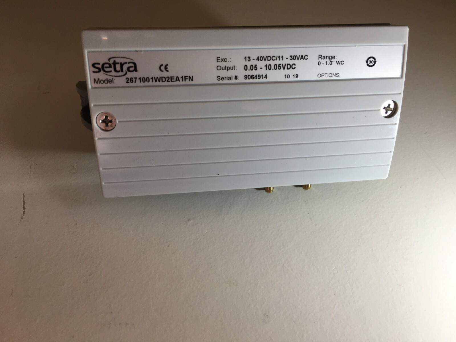 SETRA – MODEL 267-100IWD2EA1FN PRESSURE TRADUCER SENSE