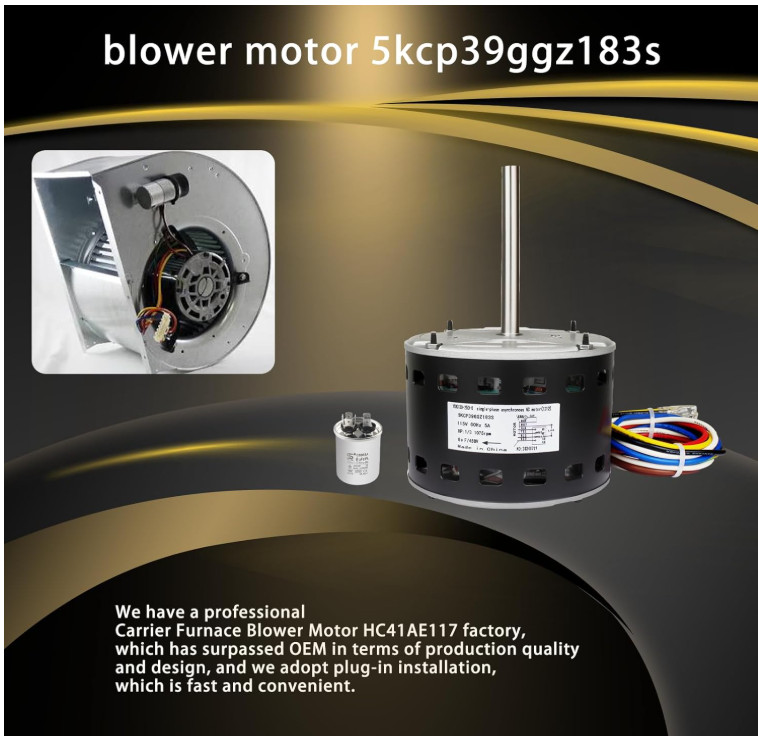 2025 Upgrade 5KCP39GGZ183S Blower Motor replace KCP39GGS336S 5KCP39GGS335S 1/3 H