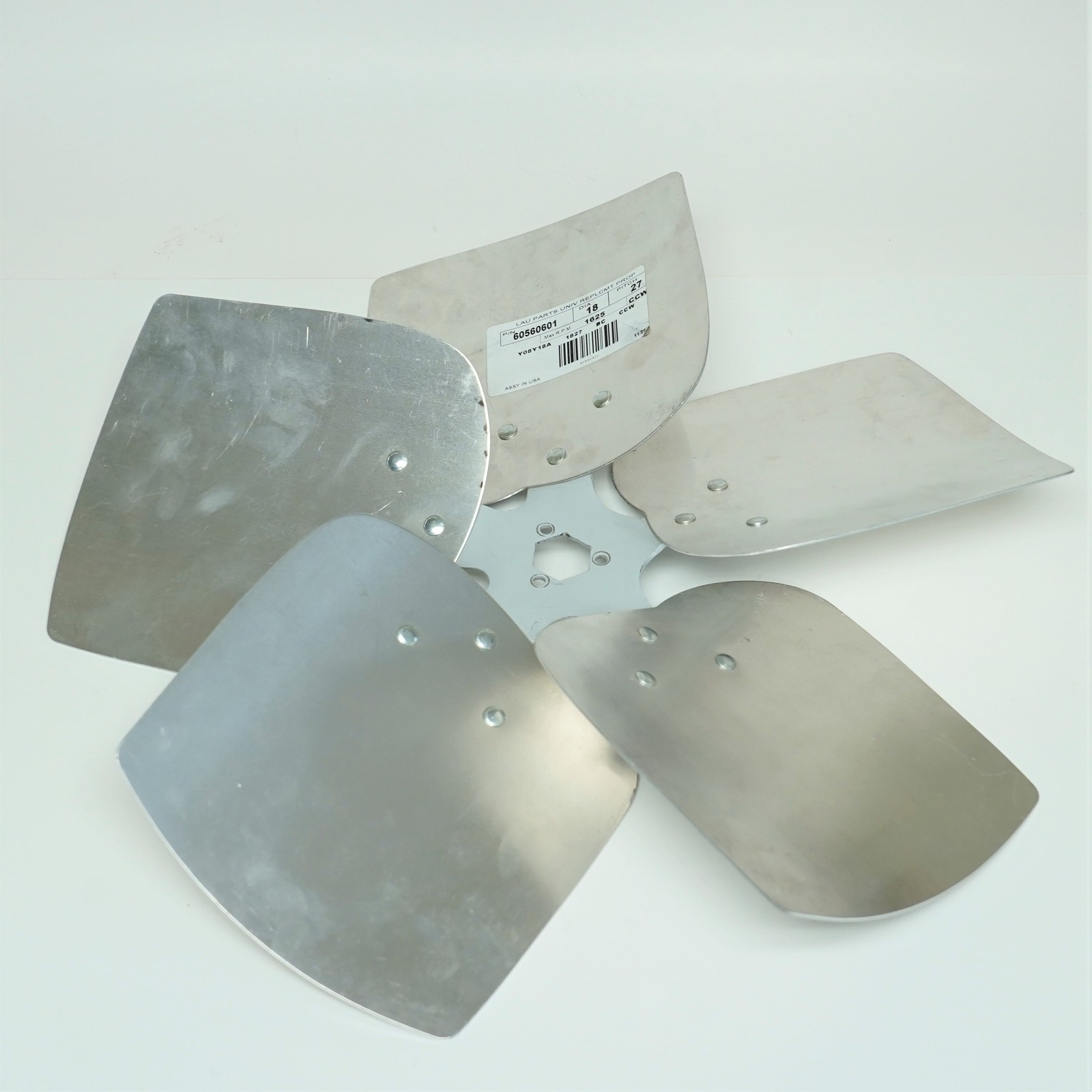 Lau 60560601 18″ Fan Blade CCW Rotation 27 Degree Pitch 5 Blades